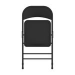 Silla De Metal Plegable Nora Negra 46.9X50.80X74.3 Cm - Newstorm