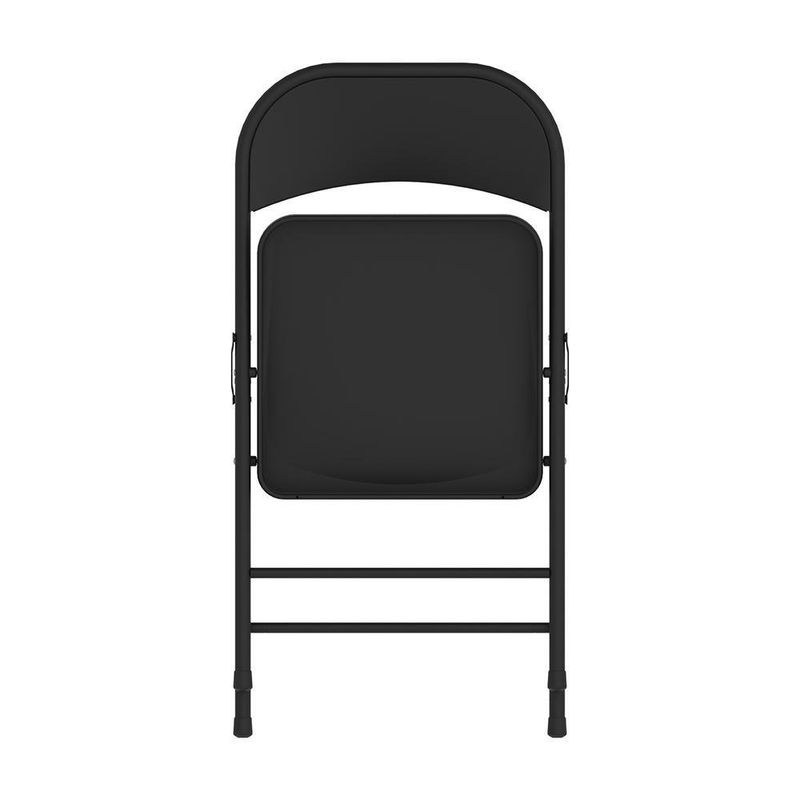 Silla De Metal Plegable Nora Negra 46.9X50.80X74.3 Cm - Newstorm