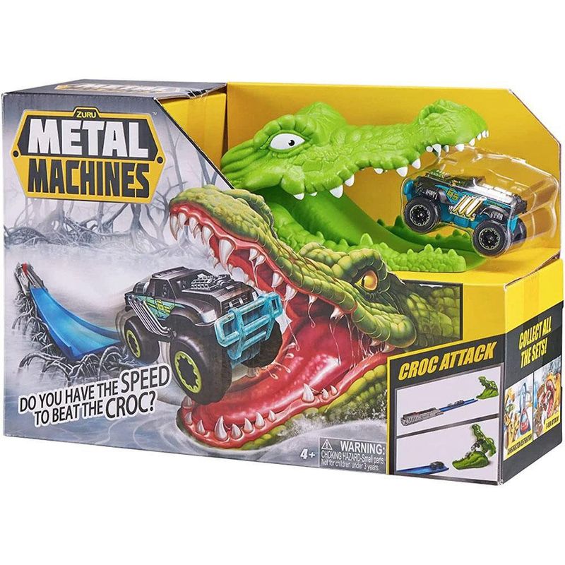 Set De Pista De Juego Ataque Al Cocodrilo - Metal Machines