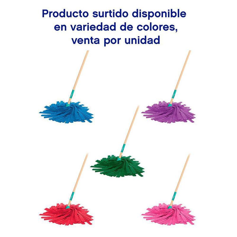 Trapeador De Microfibra En Tiras Colores Surtidos - Klintek