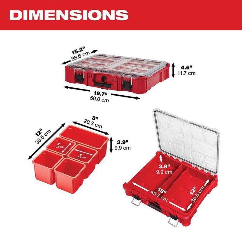 Caja Organizadora De 20 Plg - Milwaukee Electric