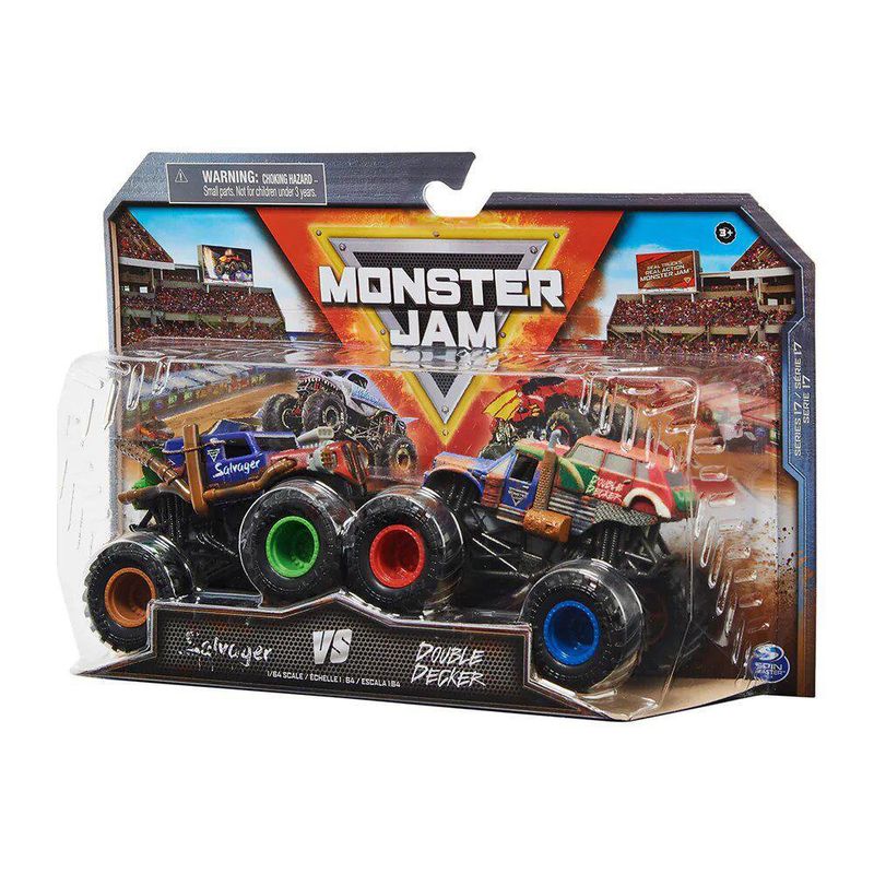 Set De Camiones Monstruo A Fricción 2 Pzas Diseños Surtidos - Monster Jam