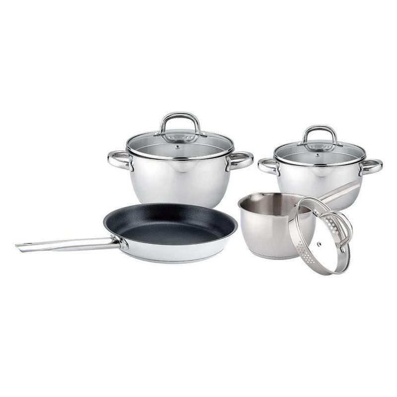 Batería De Cocina De Acero Inoxidable 7 Pzas - Nordika