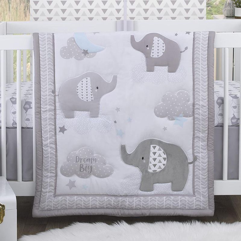Set De Cuna Diseño Sueños De Elefante 3 Pzas - Little Love By Nojo
