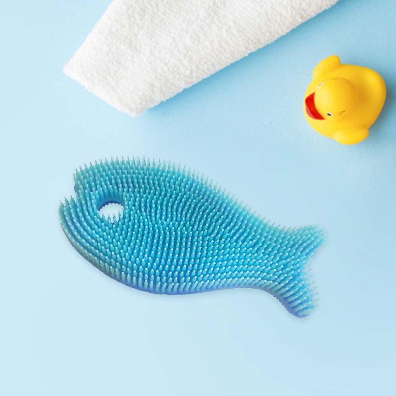 Cepillo Para Baño Del Bebé Pez Silicón - Innobaby Varios Colores