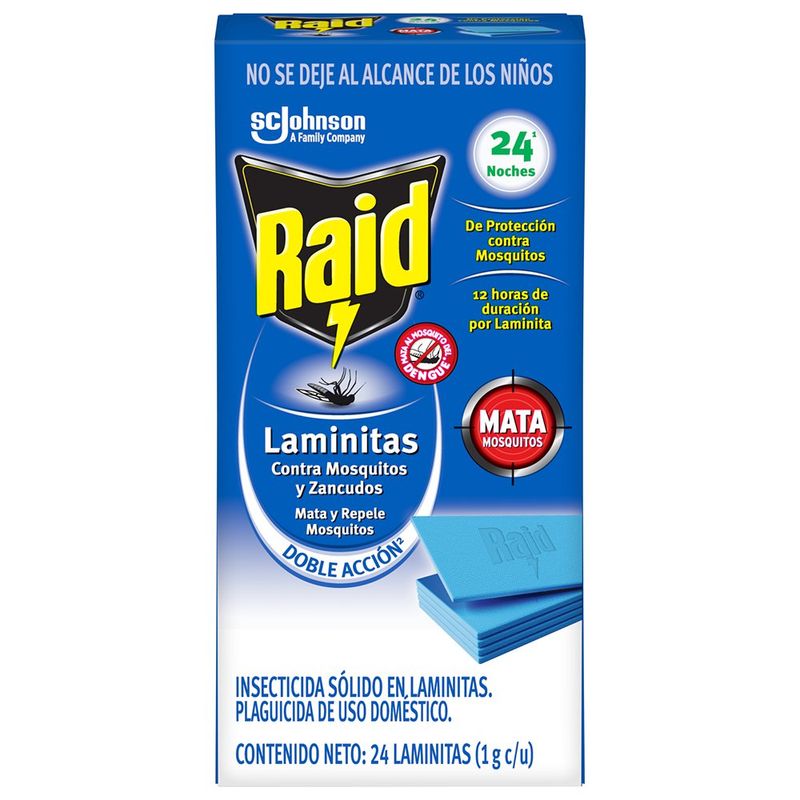 Repelente De Plaquitas De 16 Pzas - Raid