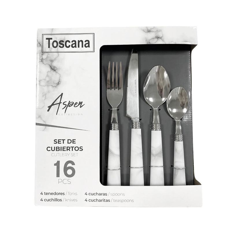 ARCOS Juego de 6 Tenedores para Lunch. Set de 6 Piezas de Cubiertos para  Mesa fabricado en Acero Inoxidable. Serie Toscana. Color Plata : :  Hogar y cocina