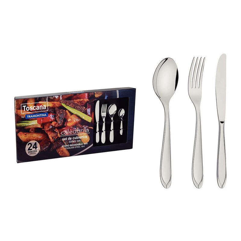 Set Cubiertos Dorados y Negros - Packandthings