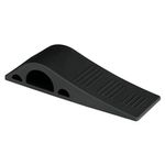Tope Plástico Para Puerta Negro 12 Cm - Hermex