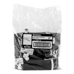 Tope Plástico Para Puerta Negro 12 Cm - Hermex
