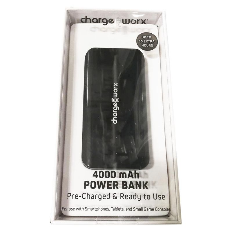 Batería Portátil De 1 Puerto 4000 Mah - Charge Worx