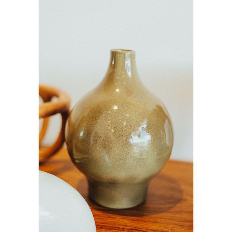 Florero Decorativo De Cerámica 18X25 Cm - Kikotem