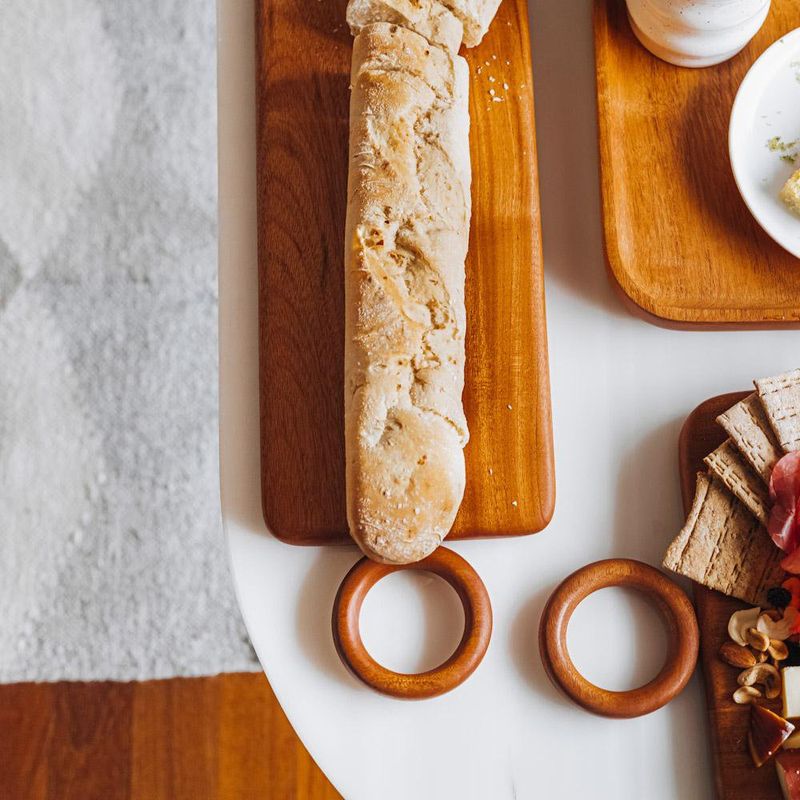 Tabla Para Pan De Madera Caoba 51X15 Cm - Kikotem