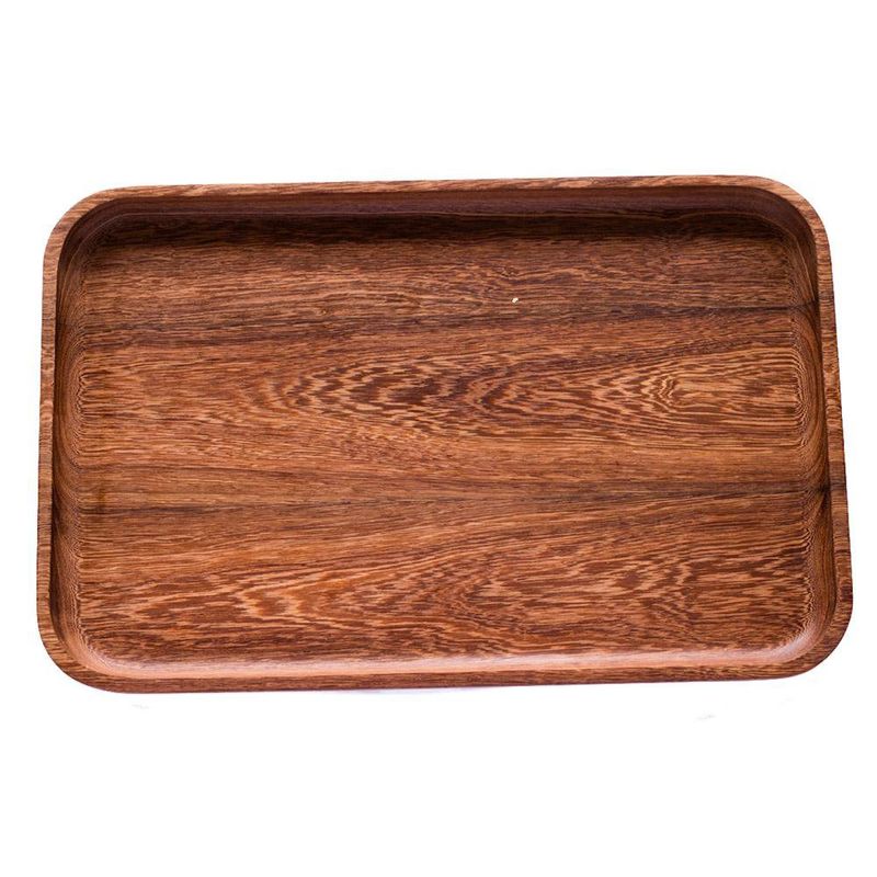 Azafate Rectangular De Madera Machiche 43X28 Cm - Kikotem