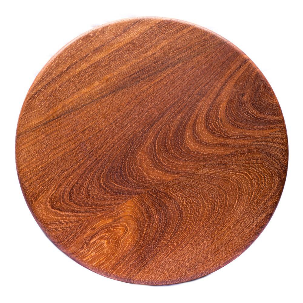 Plato base Dark Wood de madera