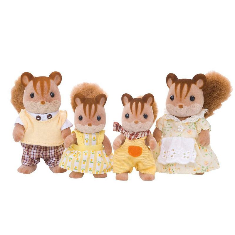 Set De 4 Pzas Familia Ardilla De La Nuez - Sylvanian Families