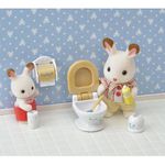 Mini-muñecas-Sylvanian-Families-en-baño-con-accesorios-detallados