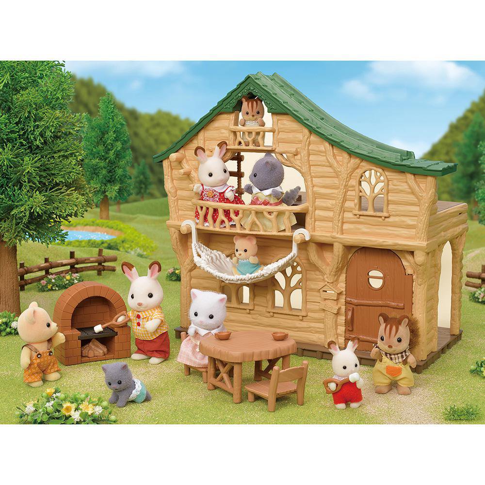  Sylvanian Families 5696 Familia Zorro del Desierto - Casa de  muñecas: Juguetes y juegos