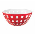 Bowl Le Murrine Blanco Y Rojo De 7.8 Plg - Guzzini