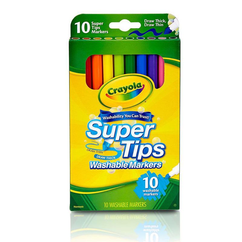 Marcadores Plumones Crayola Super Tips Lavables 100 Colores