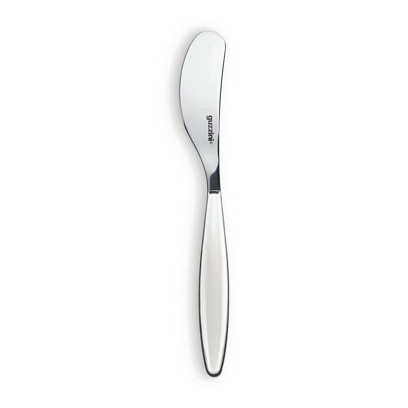 Cuchillo Para Mantequilla De Acero Inoxidable Blanco Y Plateado - Guzzini