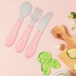 Set De 3 Pzas Cubiertos 3ra Etapa Para Niña - Beaba