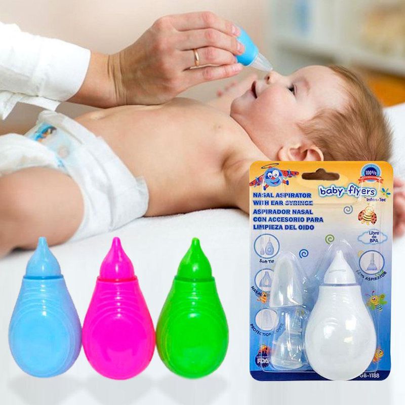 Aspirador Nasal Limpia Mocos de Bebe (Colores Surtidos)