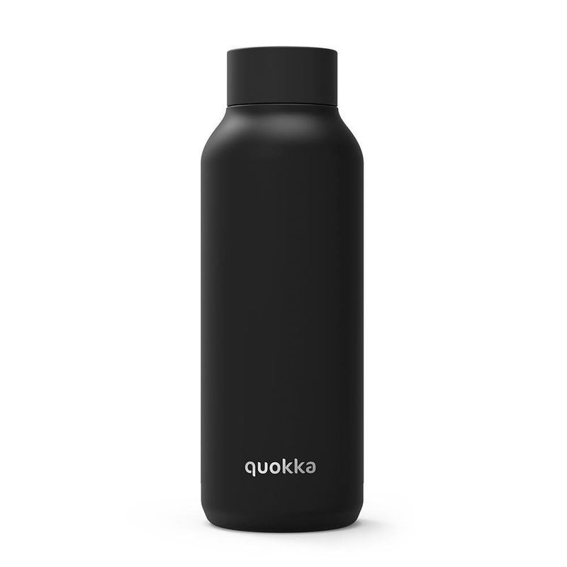 Botella De Acero Inoxidable Negra De 510 Ml - Quokka
