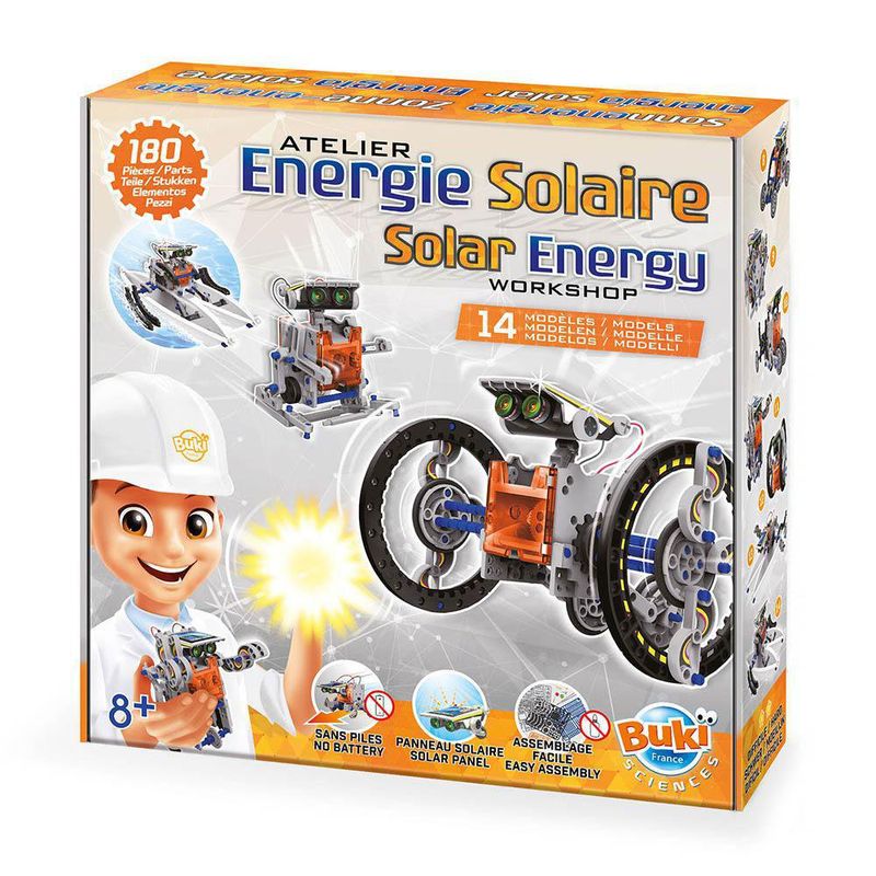 Robot Con Energía Solar Armable 14 En 1 180 Pzas - Buki