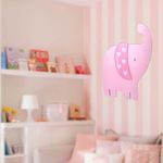 Decoración D/Pared Elefante Rosa - Nojo