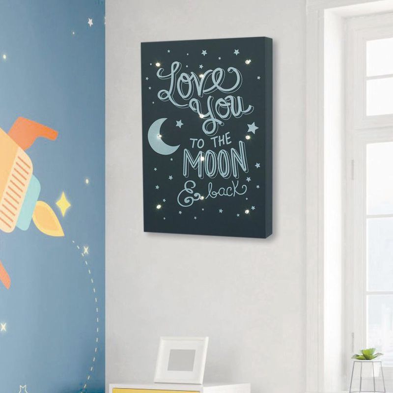Decoración Con Luz Love You To The Moon - Nojo