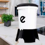 Ecofiltro Plástico Blanco Y Negro 22 L - Ecofiltro