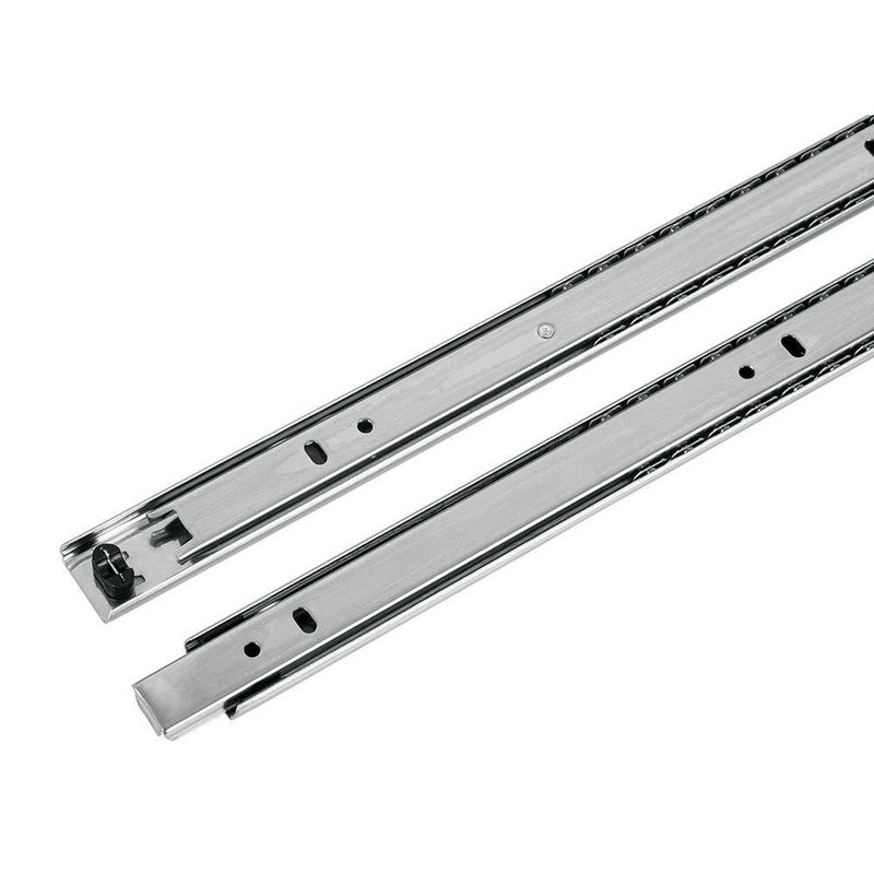 Set De Rieles De Acero Para Muebles 2.5 X 60 Cm 2 Pzas - Hermex