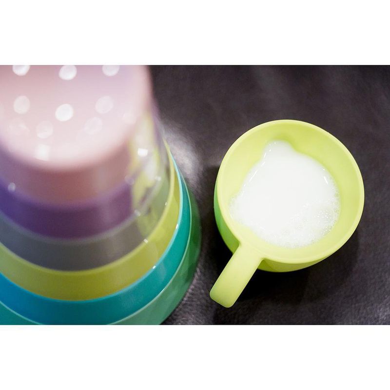 Set De Tazas De Silicón Azul y Verde Diseño Oso 200 Ml - Melli Baby