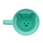 Set De Tazas De Silicón Azul y Verde Diseño Oso 200 Ml - Melli Baby