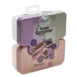 Recipientes Rompecabezas Rosados 3 Pzas - Melli Baby