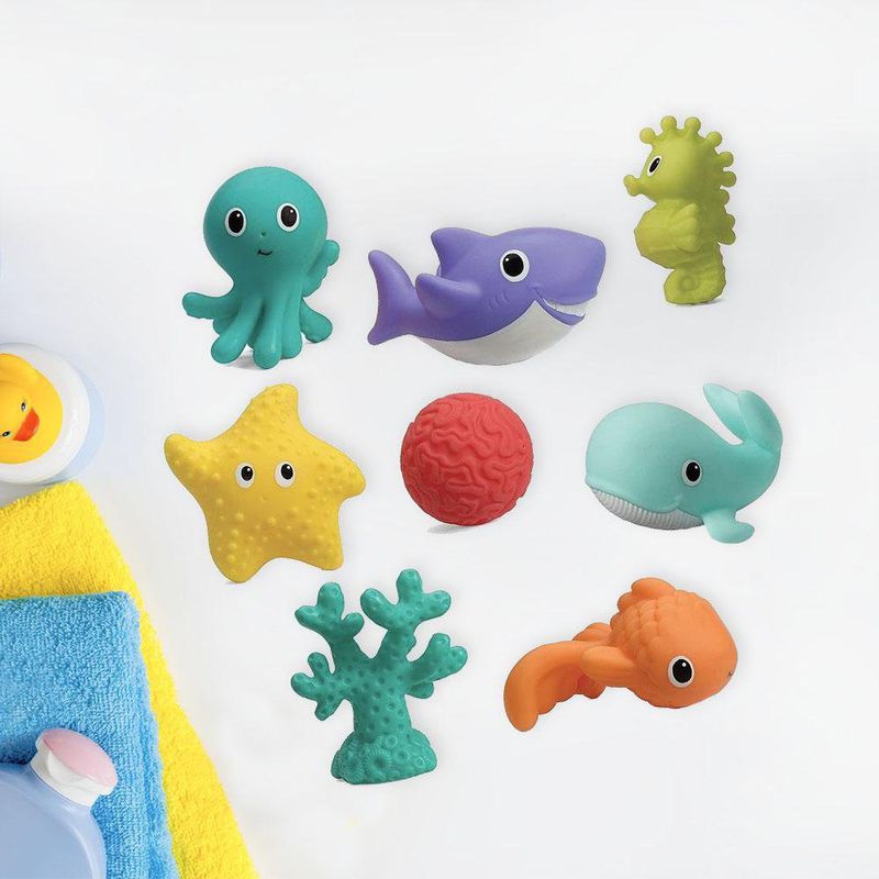 Juguetes Squirts Amiguitos Del Acuario 8 Pzas - Infantino