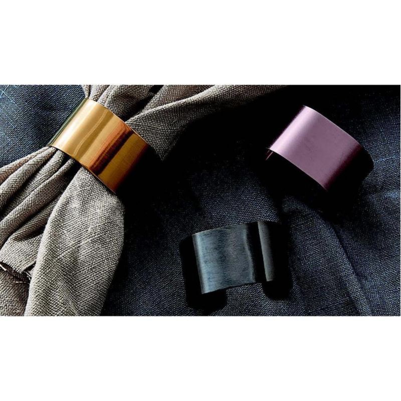 Set De Anillos Para Servilleta Acero Inoxidable 4 Pzas - Toscana