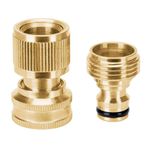 Conector Rápido De Manguera Latón 3/4 Plg - Truper
