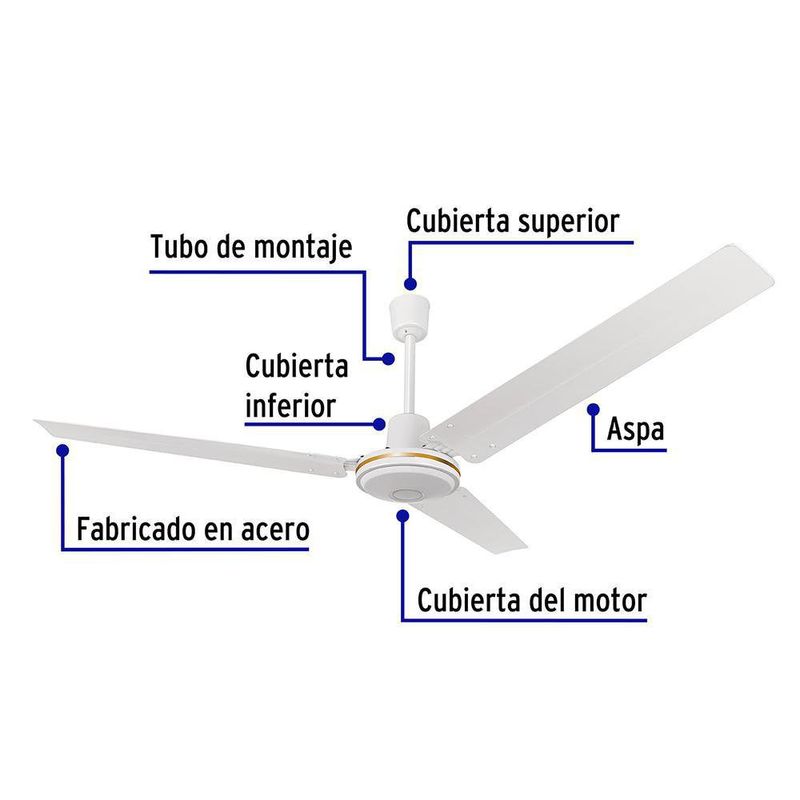 Ventilador De Techo 56 Plg - Volteck