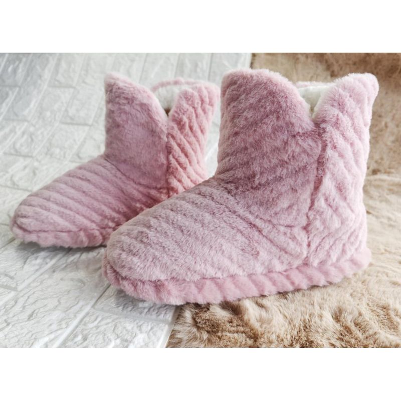 Bota Pantufla Rosa - Viva Varias Tallas