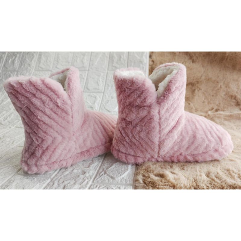 Bota Pantufla Rosa - Viva Varias Tallas