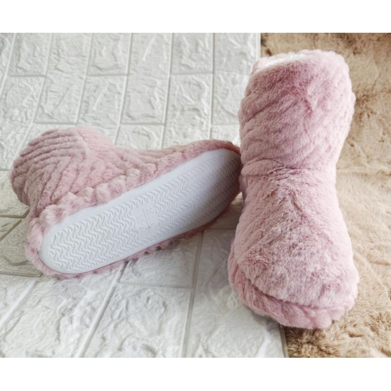 Bota Pantufla Rosa - Viva Varias Tallas