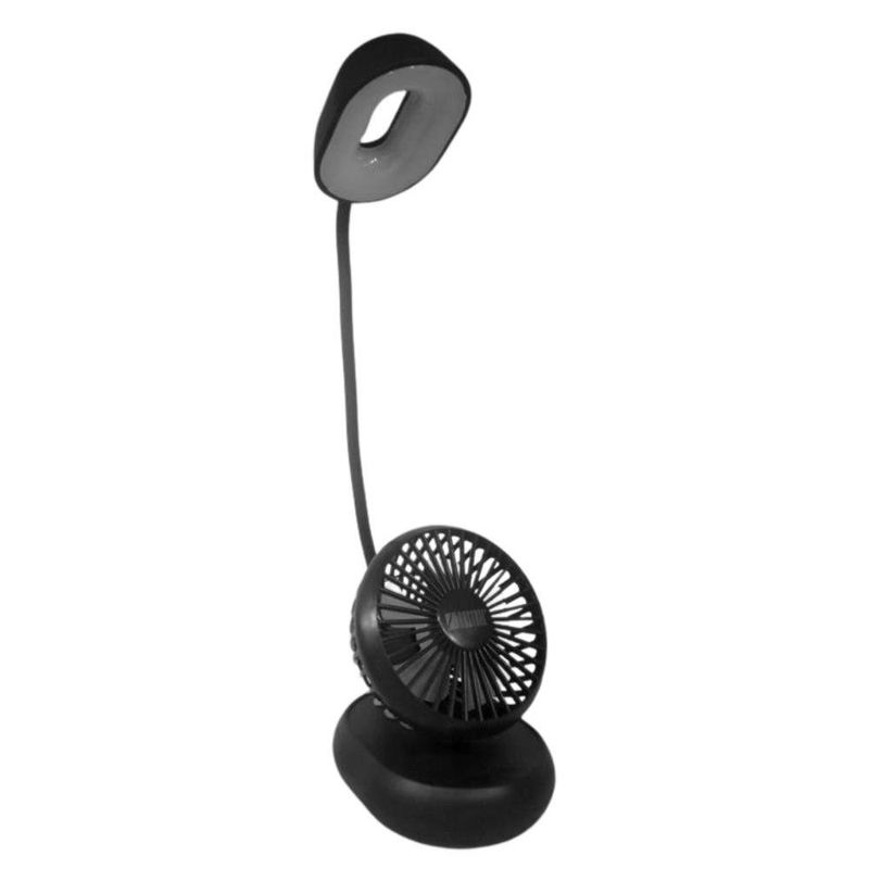 Ventilador Recargable para Escritorio 3 Plg Negro
