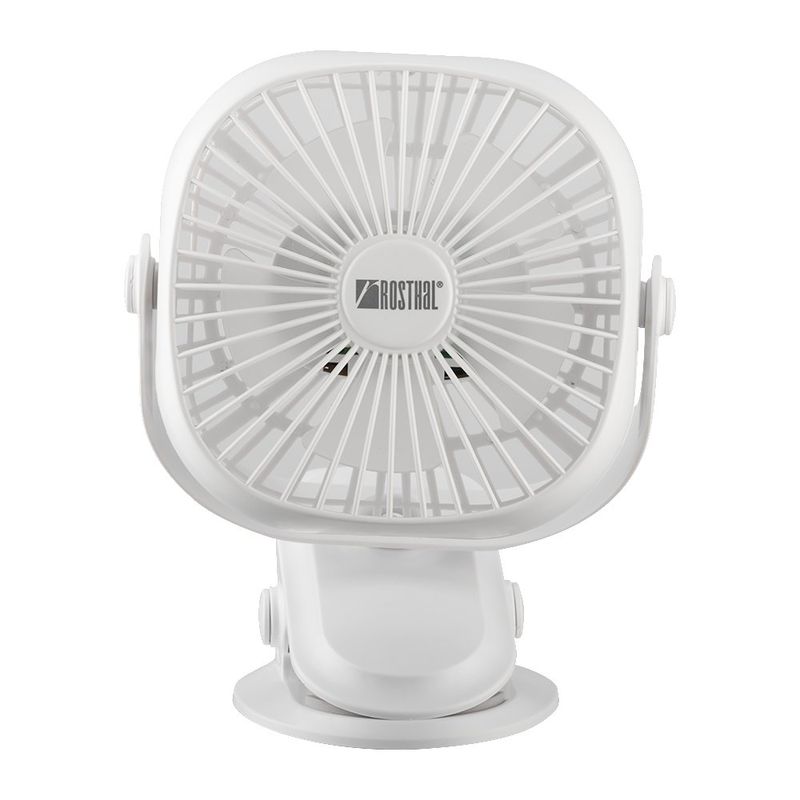 Ventilador Para Escritorio Recargable Blanco De 5 Plg - Rosthal