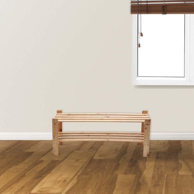 Zapatera De Madera 2 Repisas - Modular