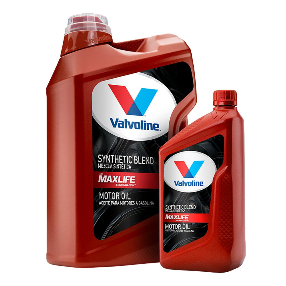 Valvoline - Aceite de motor de mezcla sintética SAE 5W-30 de alto millaje,  con tecnología MaxLife, 5 cuartos de galón
