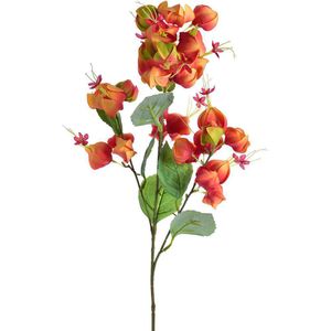 Flor Artificial Peonia Decorativa Naranja