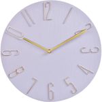 Reloj De Pared A Baterías Blanco 35 X 35 X 4.2 Cm - Concepts