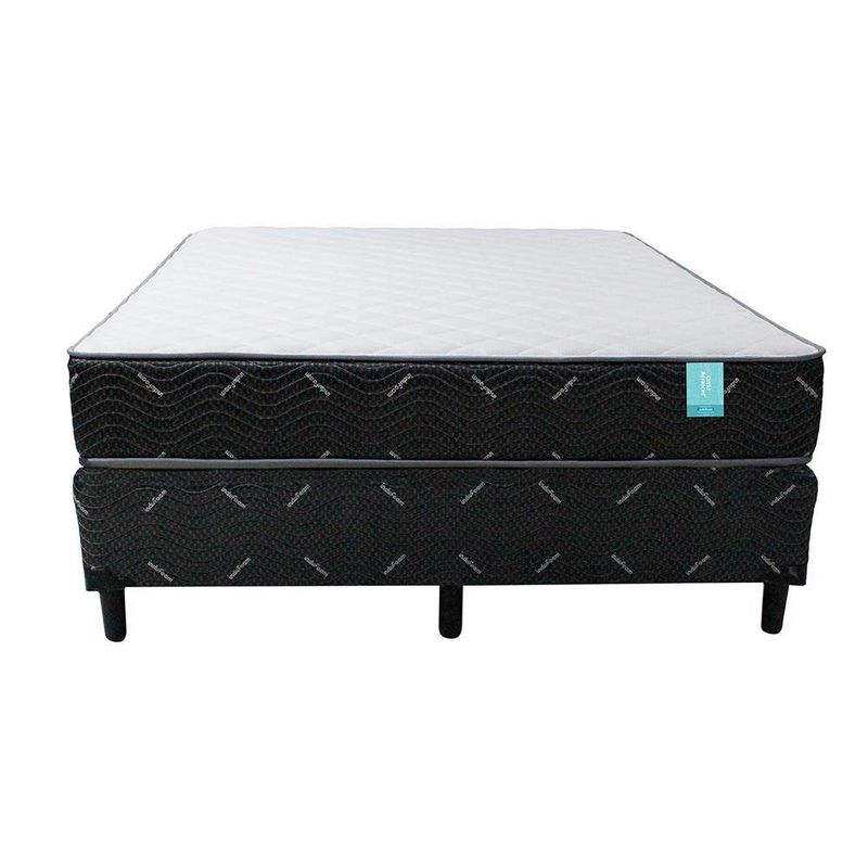 Set De Cama + Base Ortho Advanced Hipoalergénico - Indufoam Varios Tamaños
